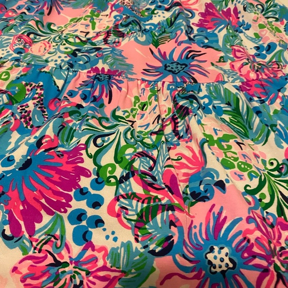 lilly pulitzer kailua smocked dress paradise petals NWT XS - Picture 5 of 6